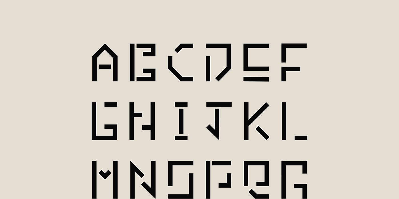 text typography   type font design bold graphic design  alphabets numeric symbols lettering