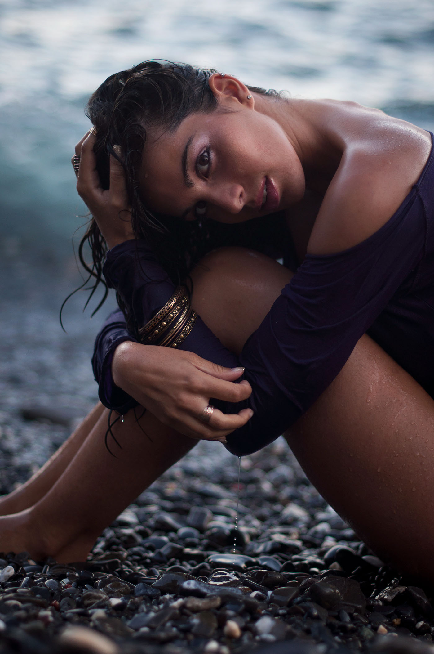 model Portraiture beach Seaside jewels summer beauty sofia hassan Nikon Italy