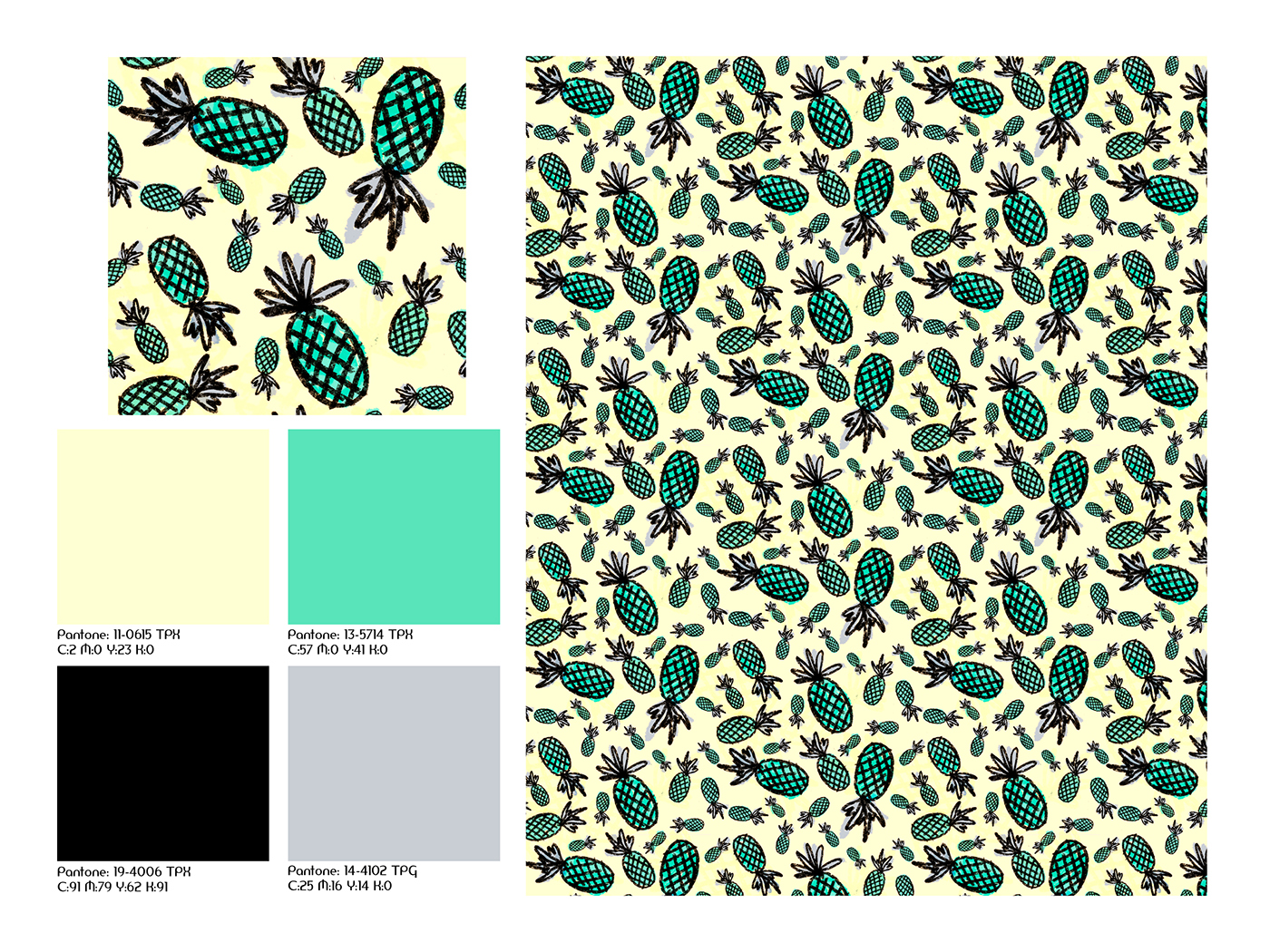 pineapple pattern pattern design  pattern seamless pattern