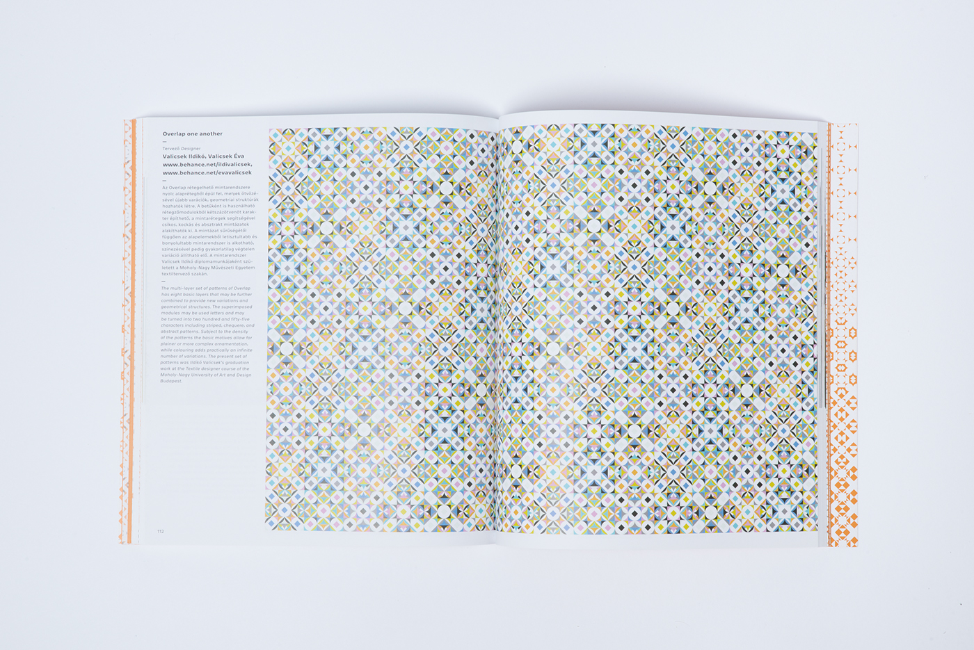 pattern design book Layout editorial graphic