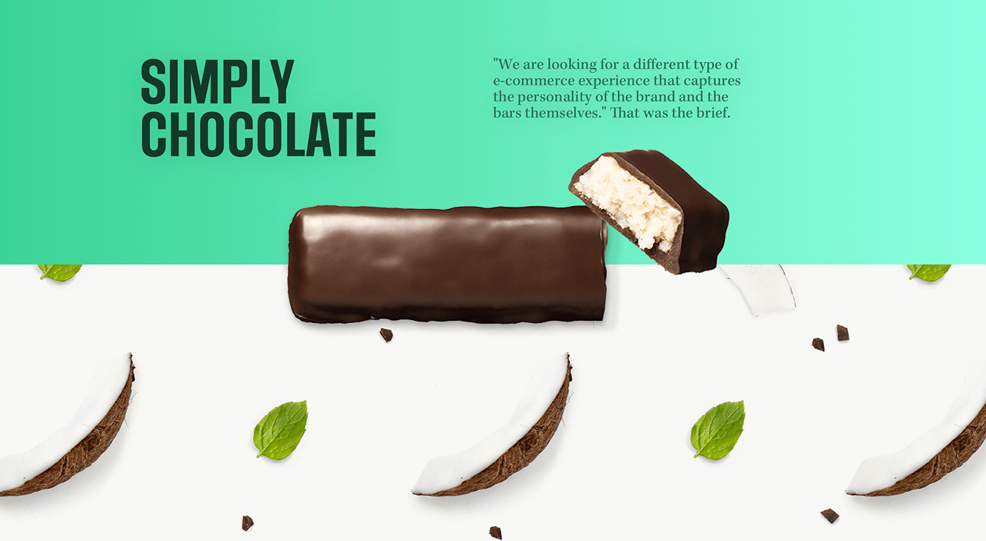 chocolate bar Food  Website interactive ingredients animation  Ecommerce crazy Awards
