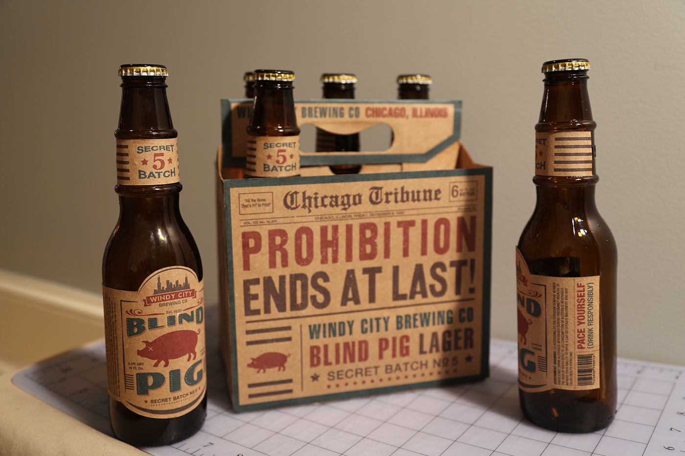 Blind Pig beer 6 pack prohibition