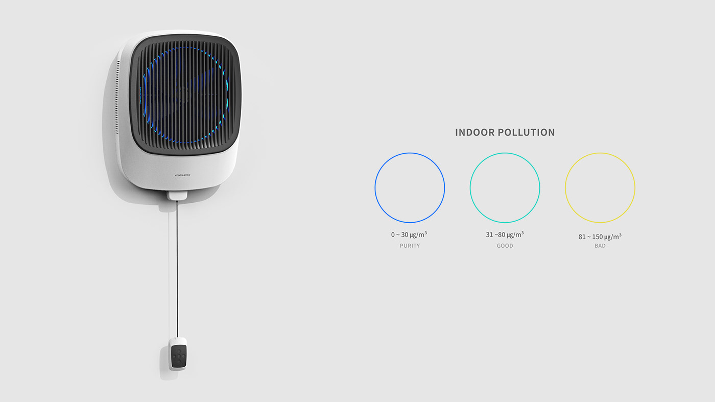 air cleaner ventilator product design  product concept design