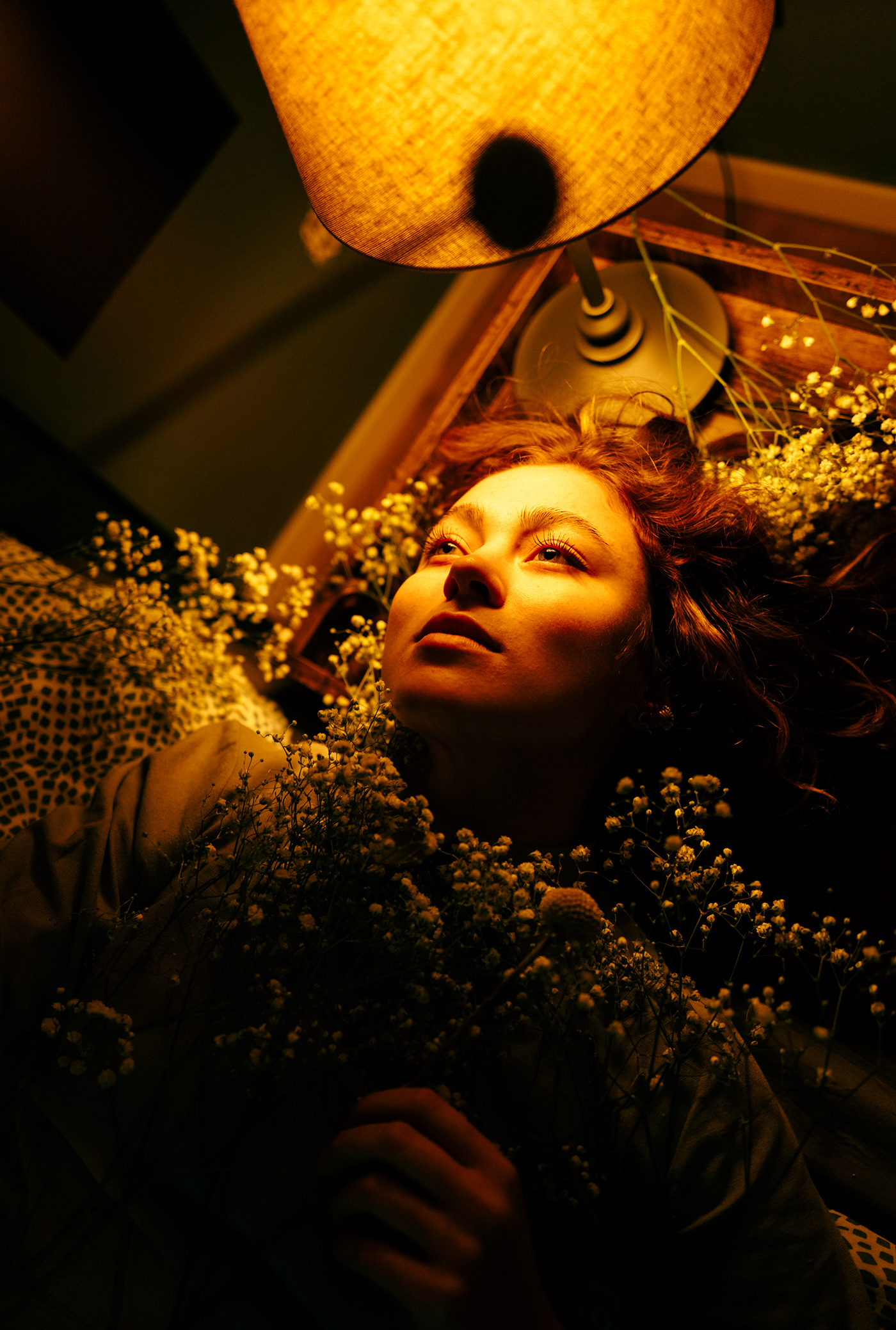art artwork cinematic cinematic photography darkroom Digital Art  fairy girl with flowers lights Photography 