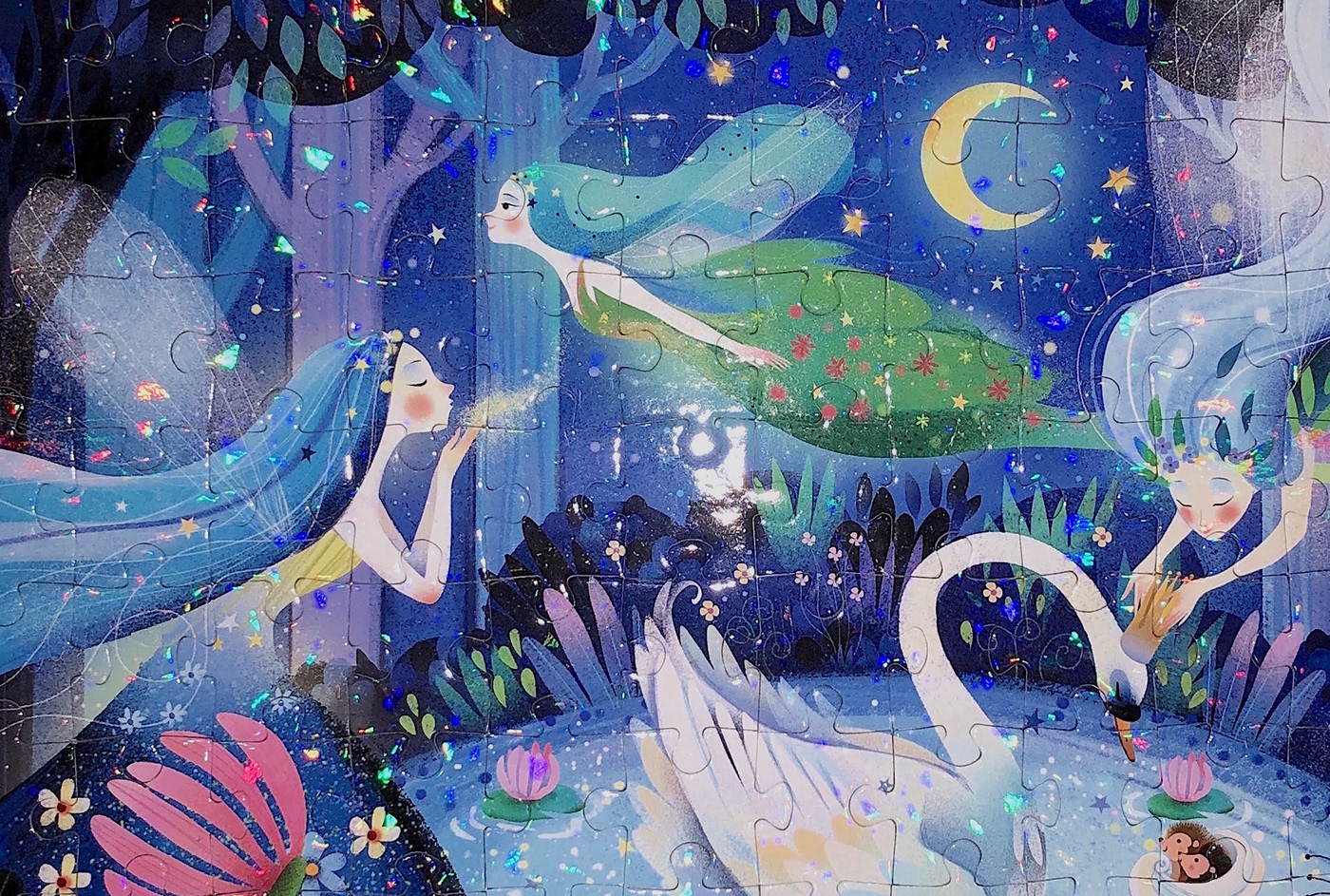 animals enchanted Fairies fairy game Magic   moon night puzzle swan