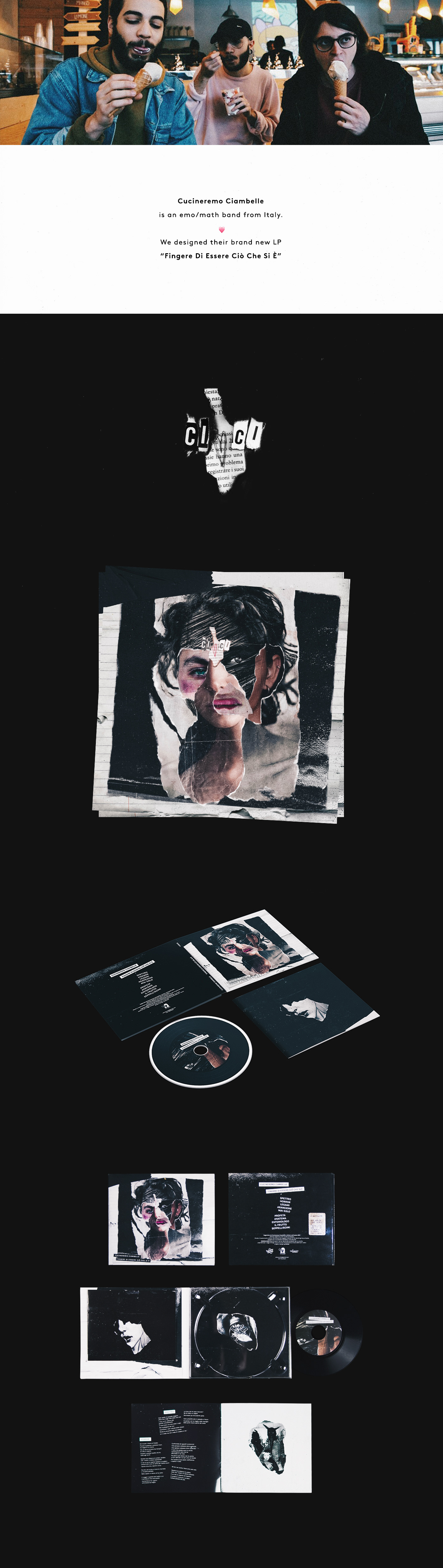 cd disc cover Album artwork collage girl eyes black grunge