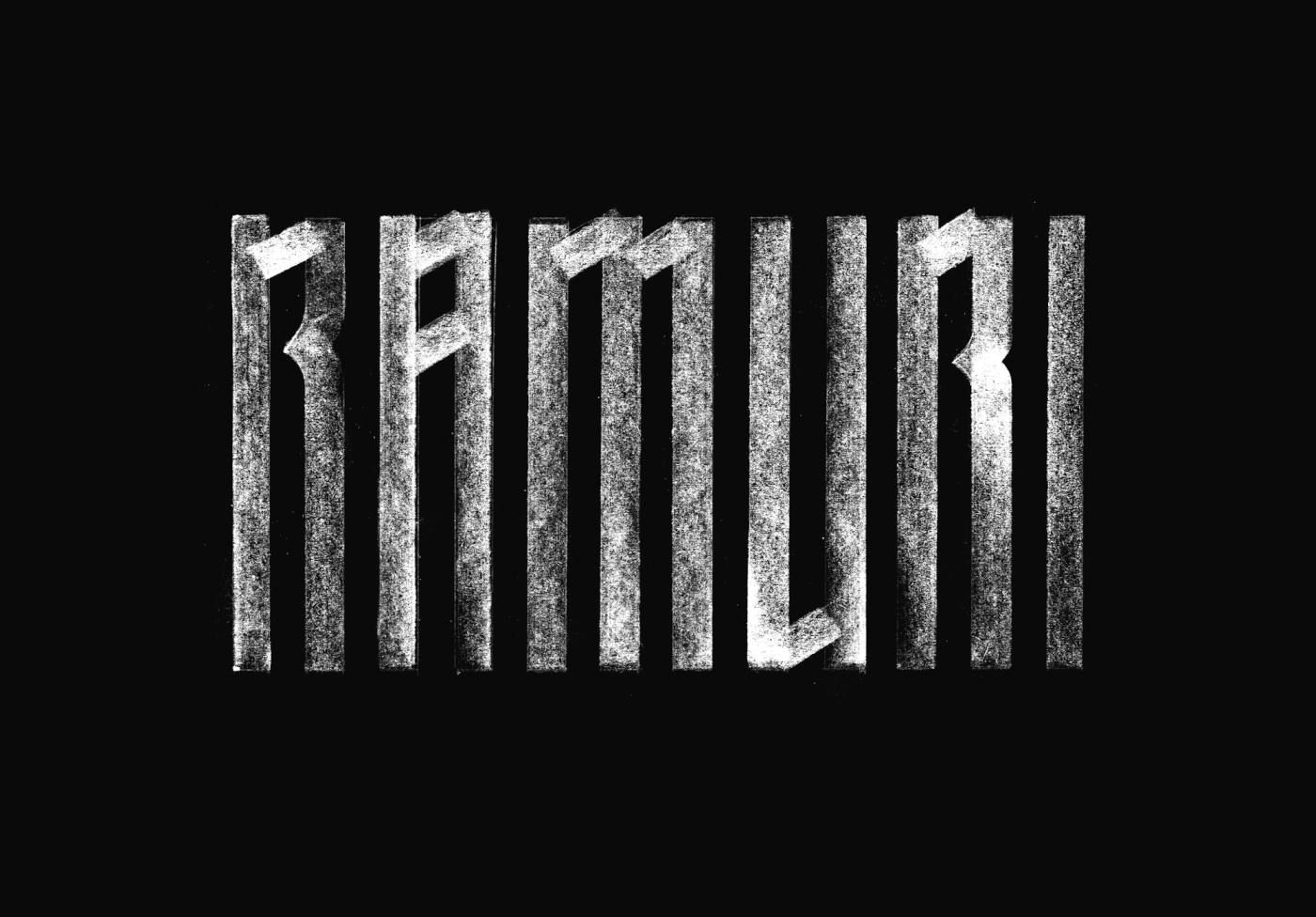 ramuri Typeface forest black lettering Moldova Piko craft font raw
