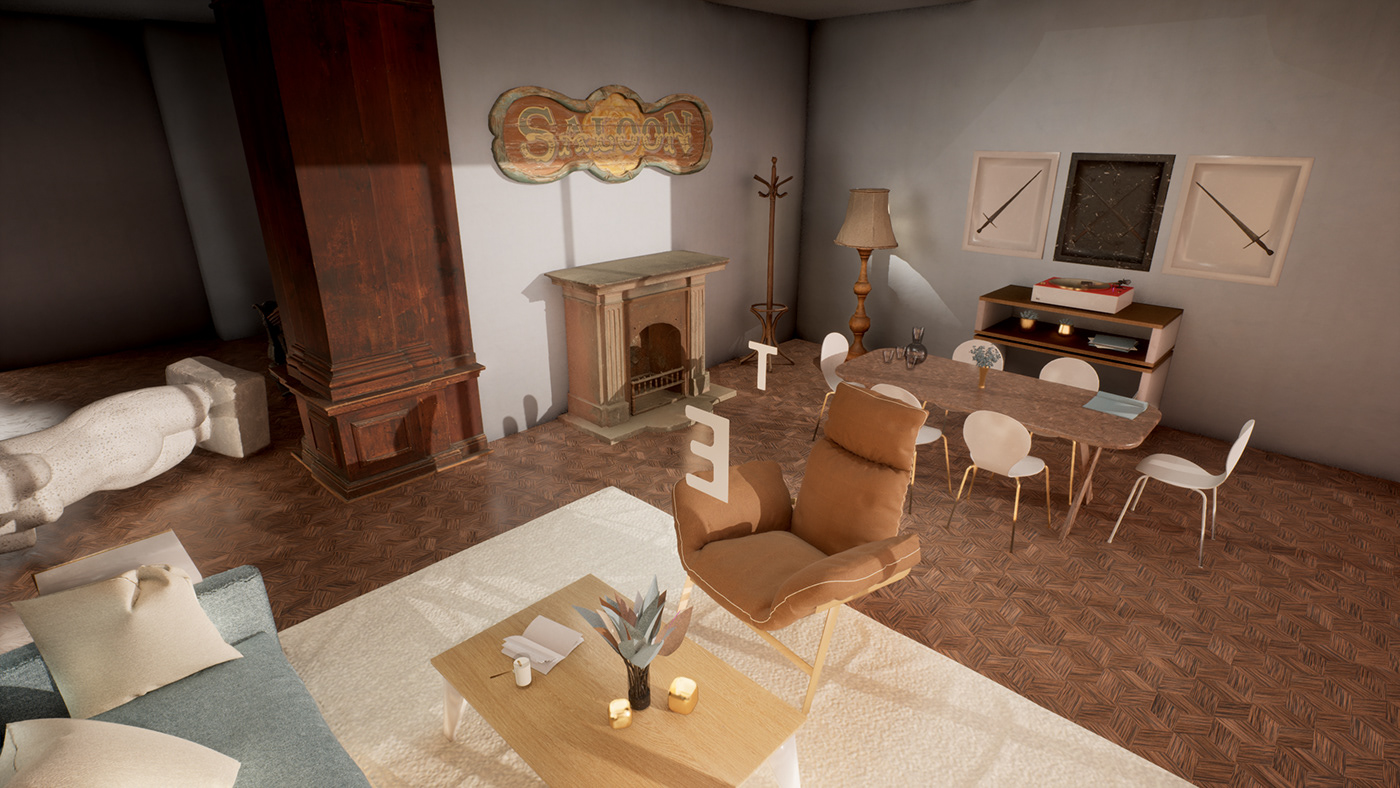 3D architecture archviz CGI interior design  realtime archviz Render rendering Unreal Engine visualization