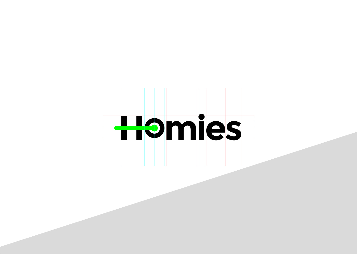 creative Homies brand identity design simple delivery Web graphic community green logo Webdesign corporate france