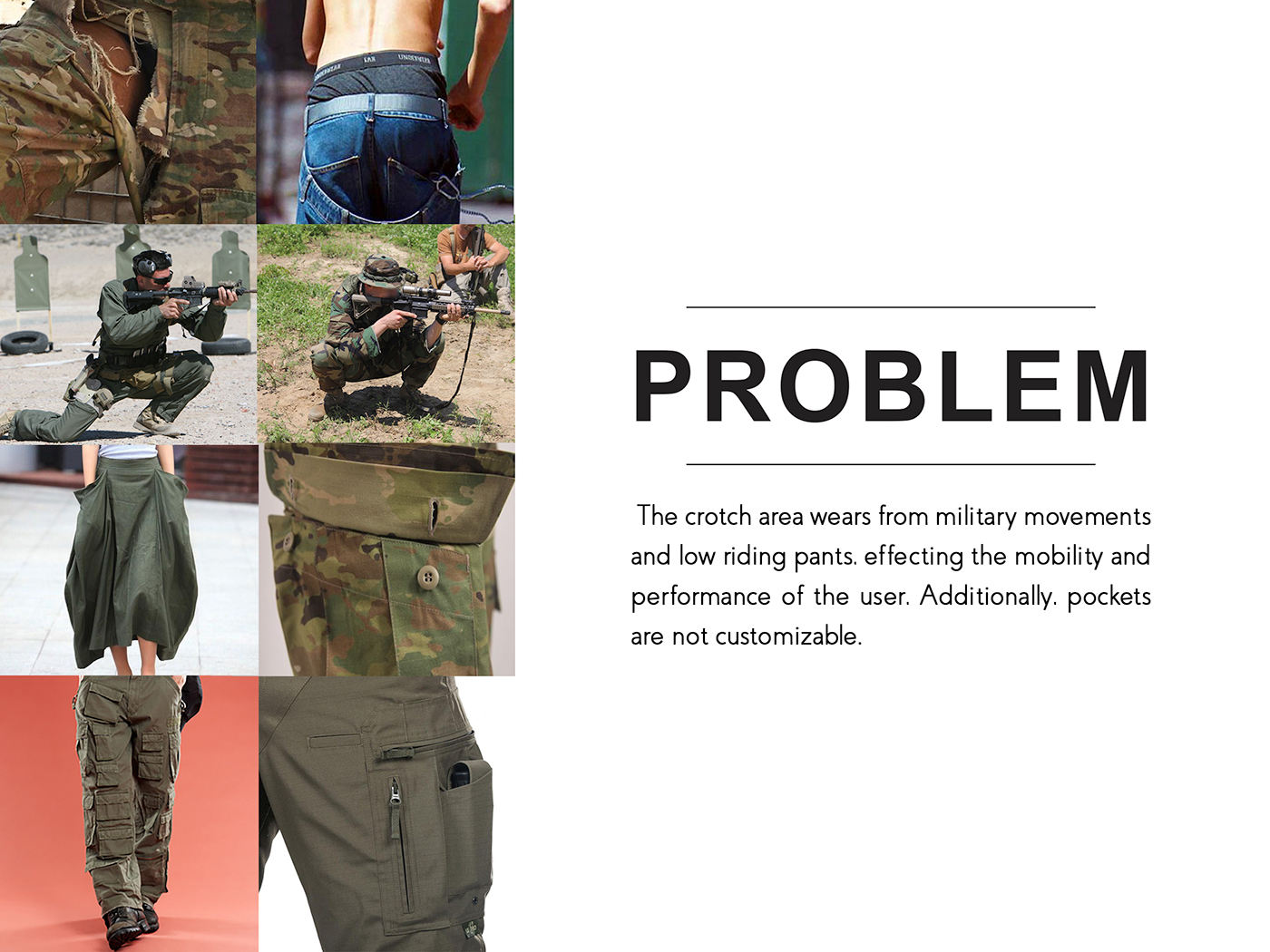 Military pants Combat uniform industrial design  softgoods product design  thesis hiking Gear