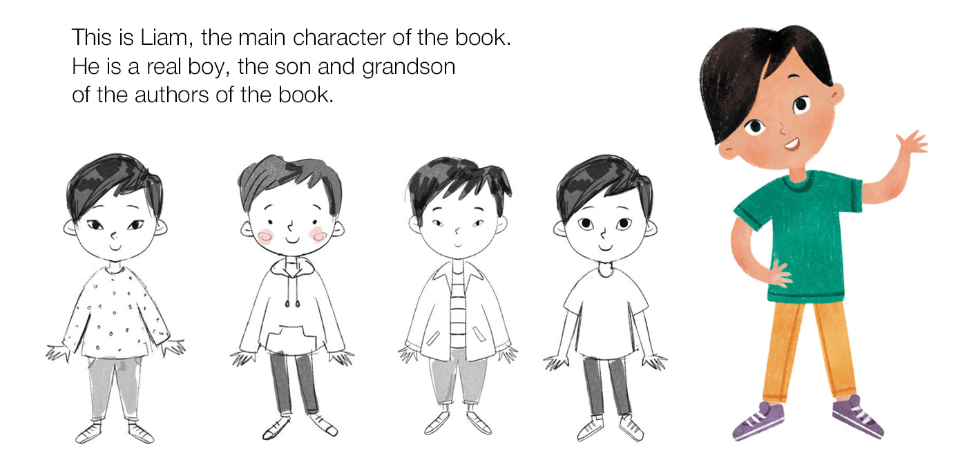 book boy Character design  children's book children's illustration Digital Art  emotion kids kids illustration Picture book