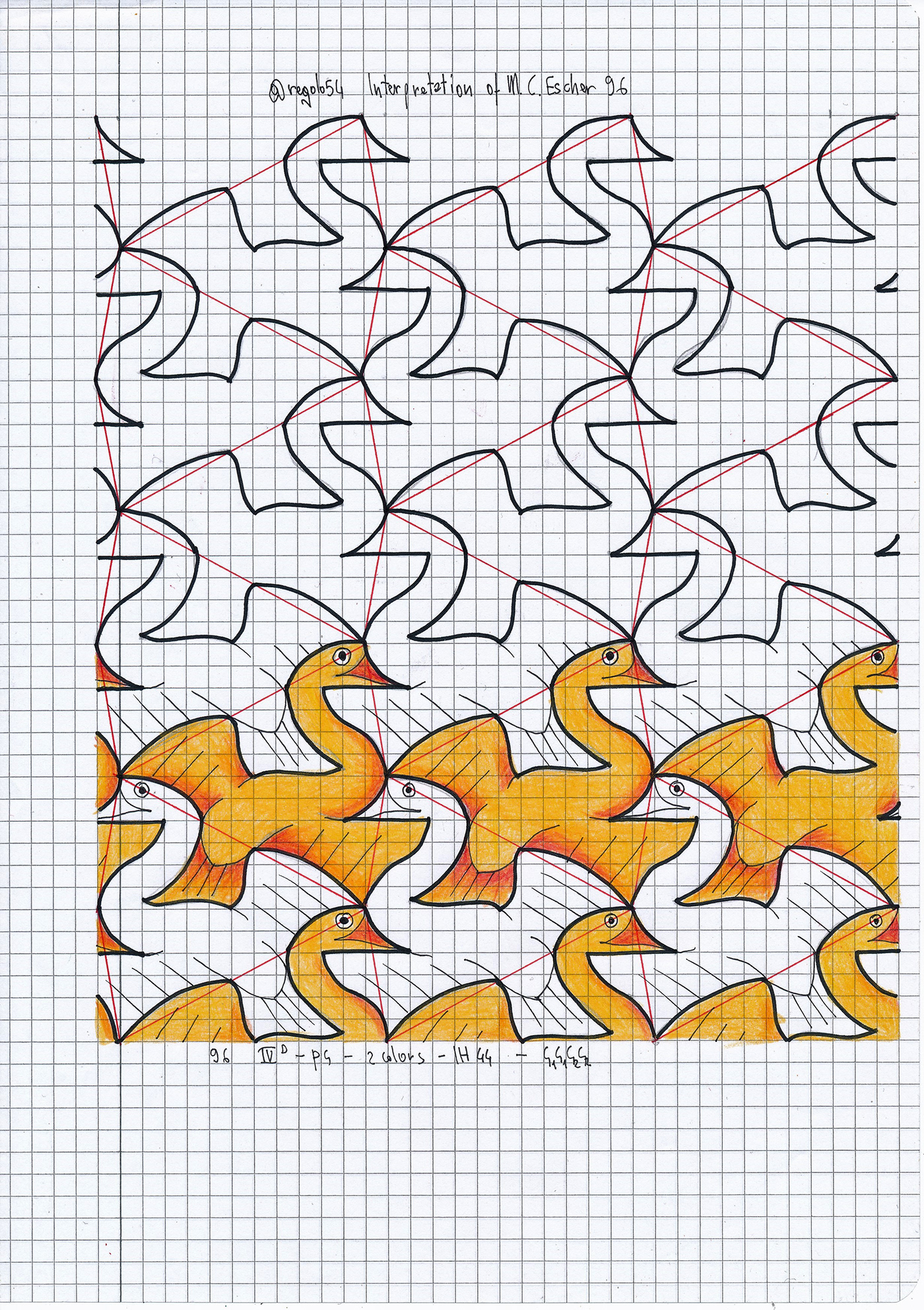 Tessellation Tiling geometry symmetry pattern mc escher