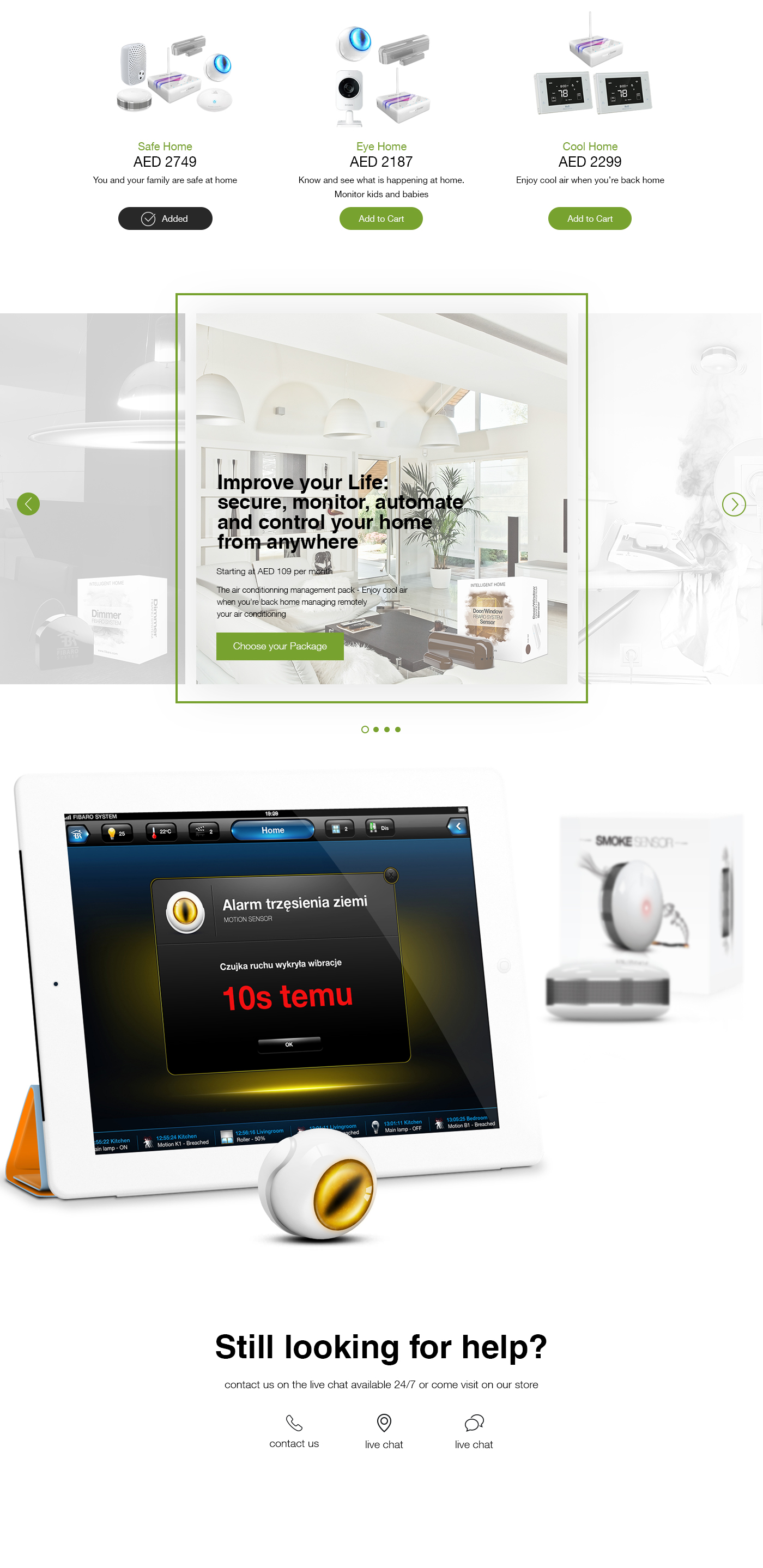 Smart Home etisalat UAE fibaro Home system Home Engine pixelzeesh UI ux