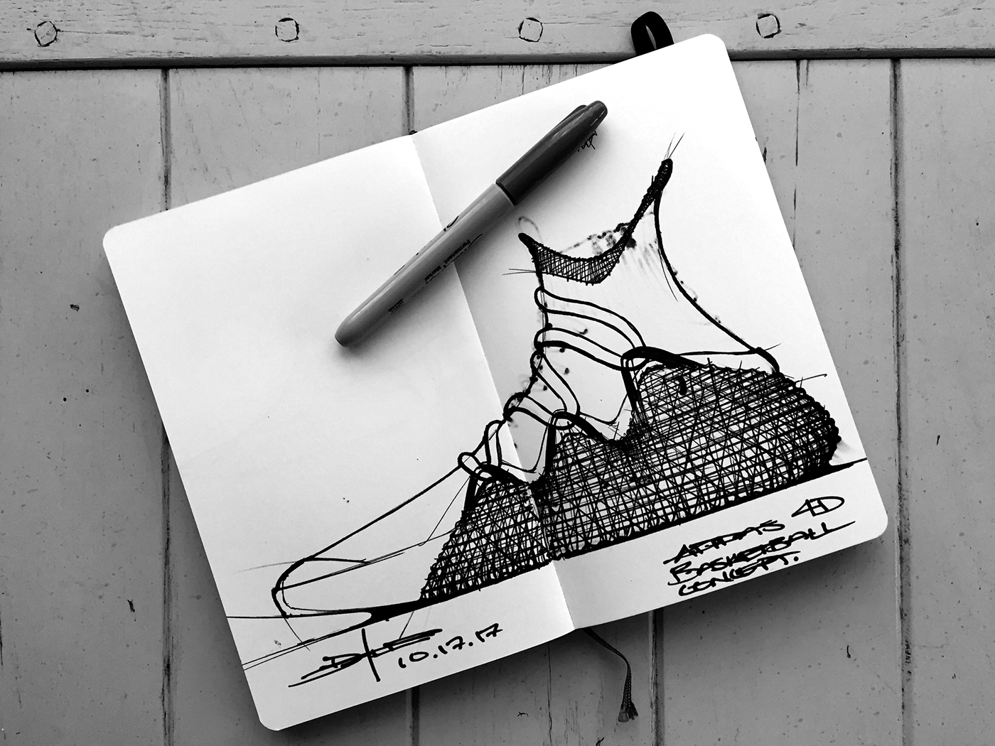adidas sneakers footwear design design sketching Pensole yeezy Kanye West basketball