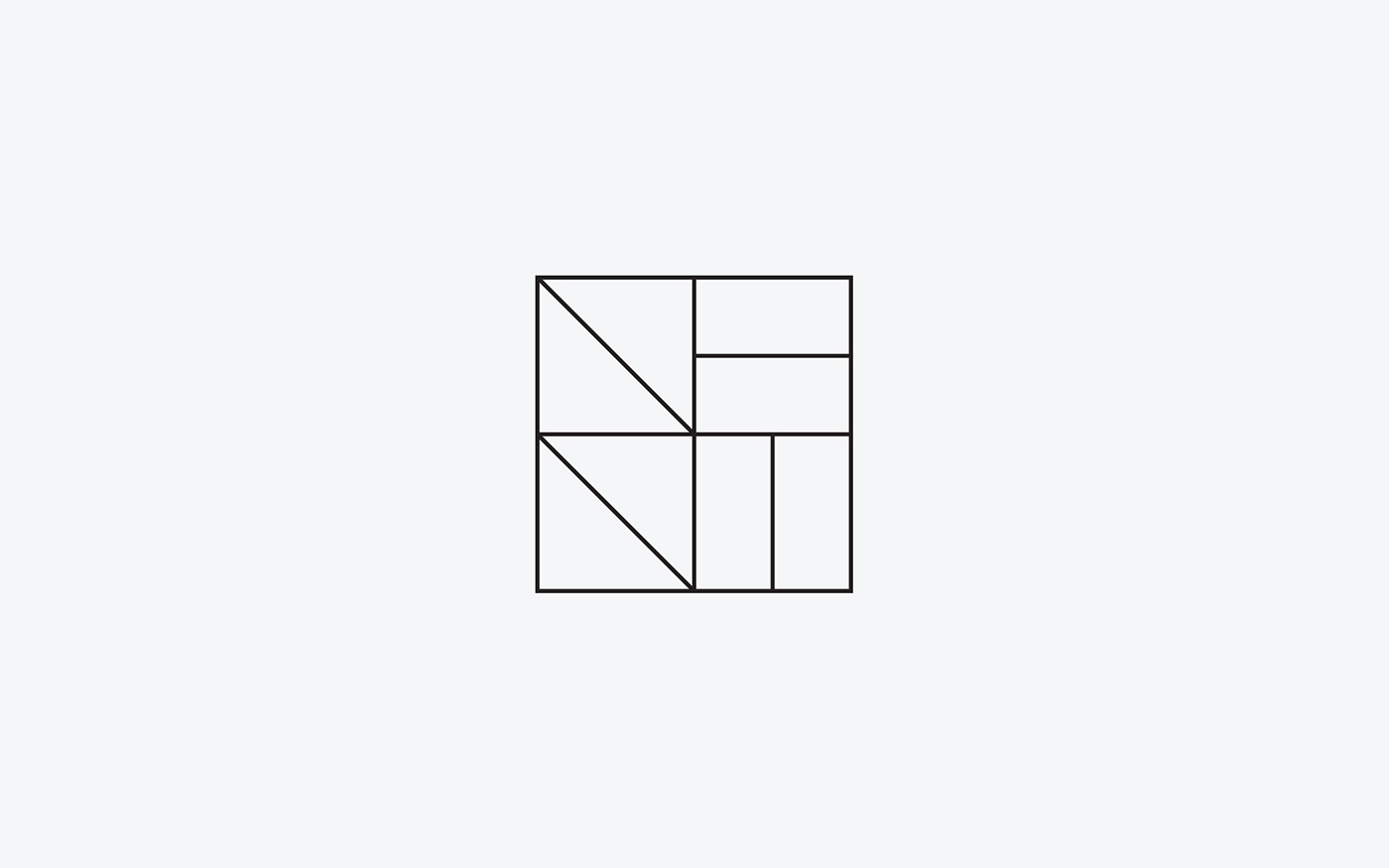 Identity Design interior design  Logo Design geometric neni studio modular