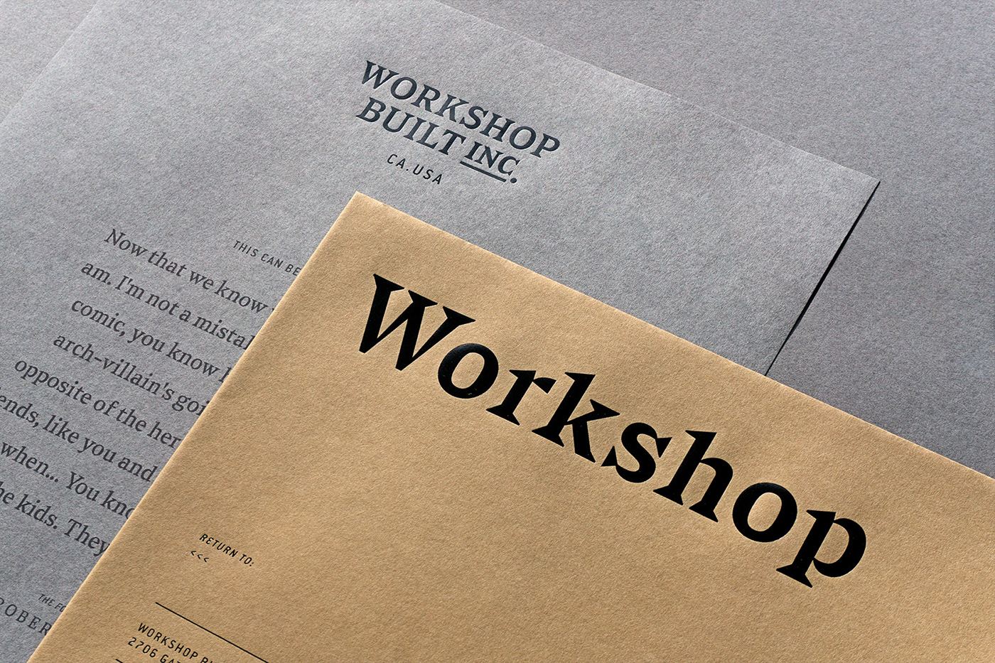 Workshop foil stamping branding Stationery handmade crafts