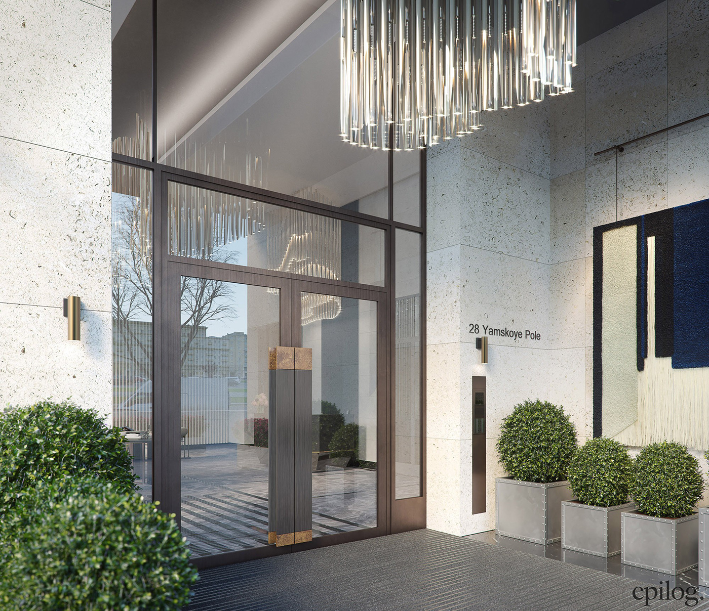 luxury orangegraphics Moscow Interior design hotel finishes details Lobby