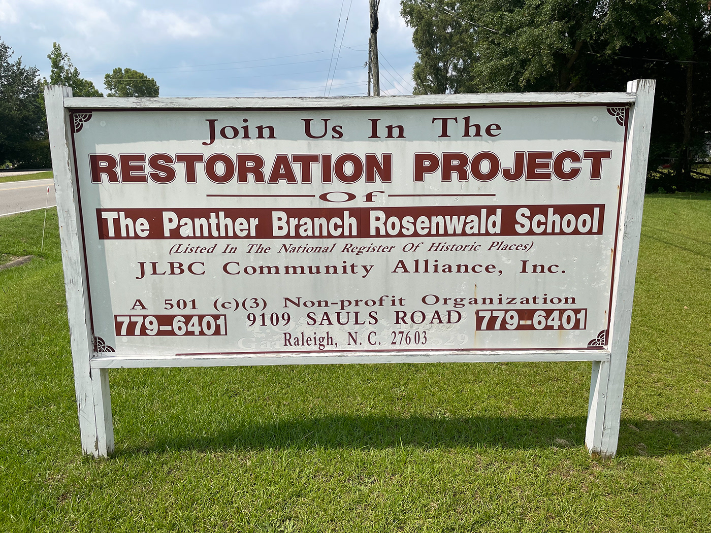 african american black Booker T Washington Education History historic landmark Julius Rosenwald Juniper Level Raleigh NC Rosenwald Schools Wake County