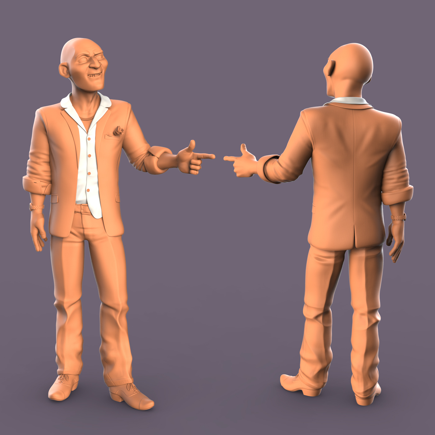 3D Character Character design  modeling Digital Sculpting Low Poly