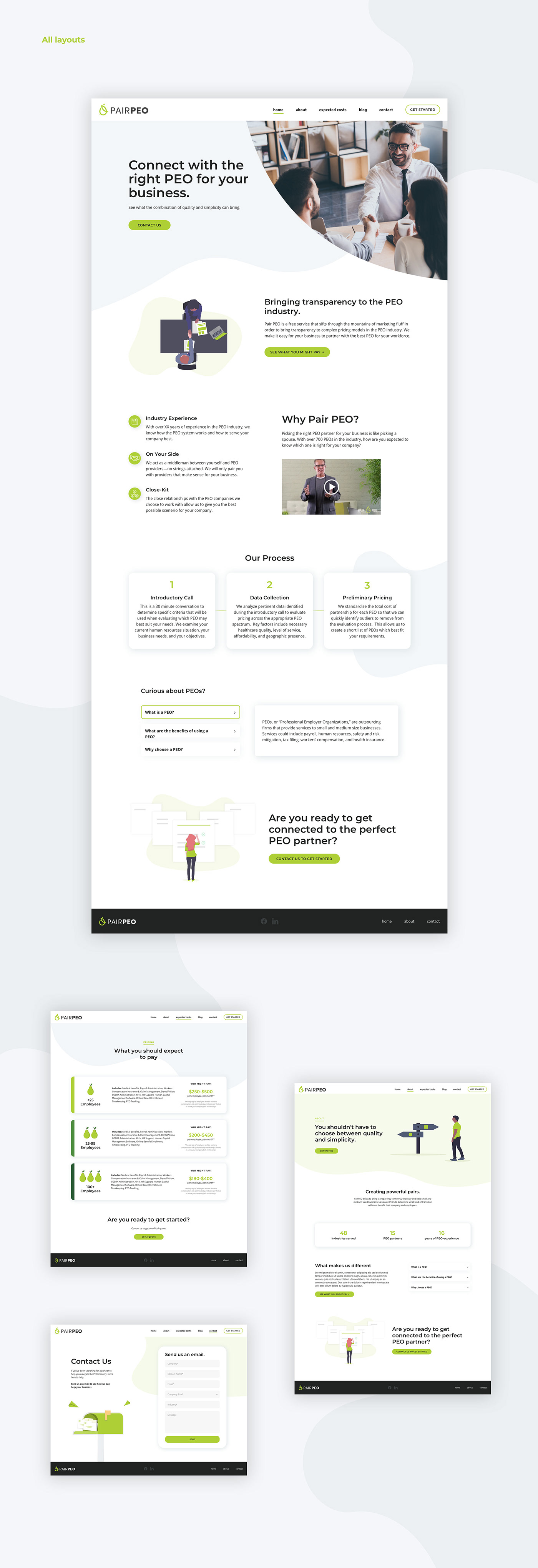 Startup Website Web Design  ui design Business Website minimal website business corporate branding 