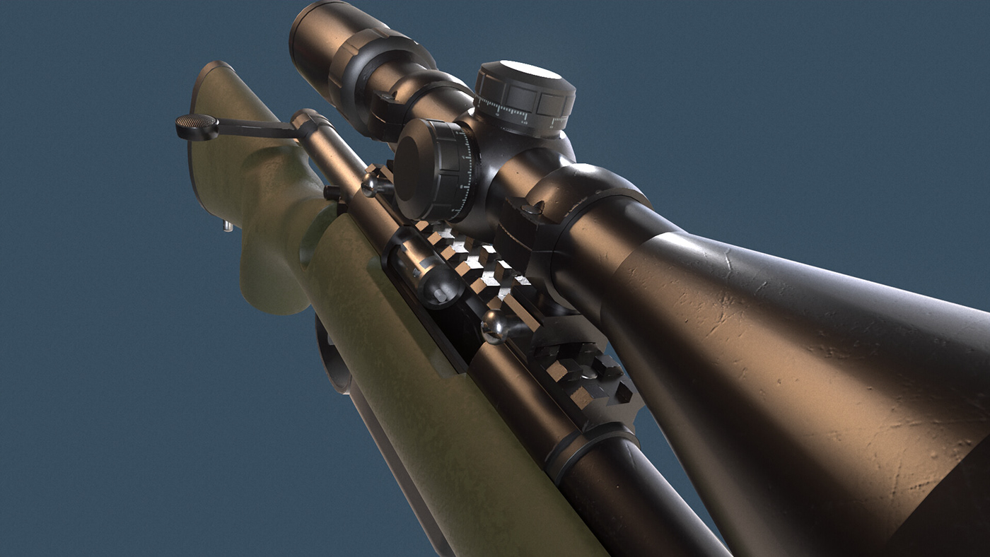 Weapon game 3D visualization remington videogame
