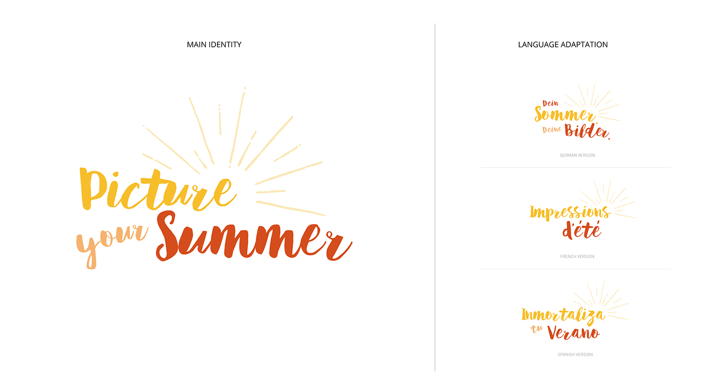 summer art direction  graphic design  banners campaign