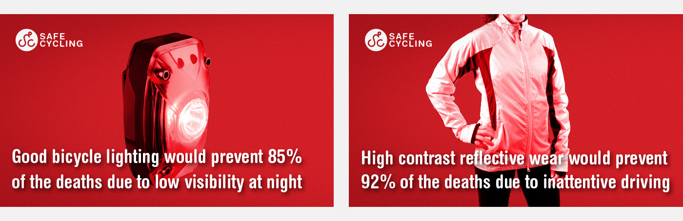 social campaign safe Cycling logo Logotype