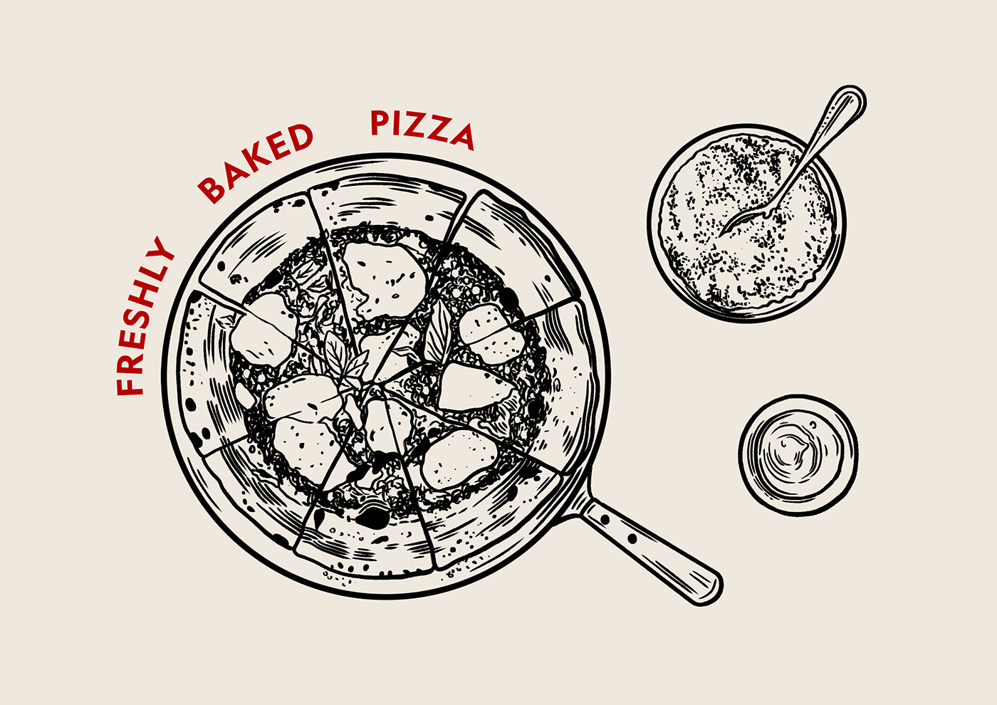 ILLUSTRATION  Drawing  hand drawn sketch food illustration Food  restaurant menu graphic design  bar