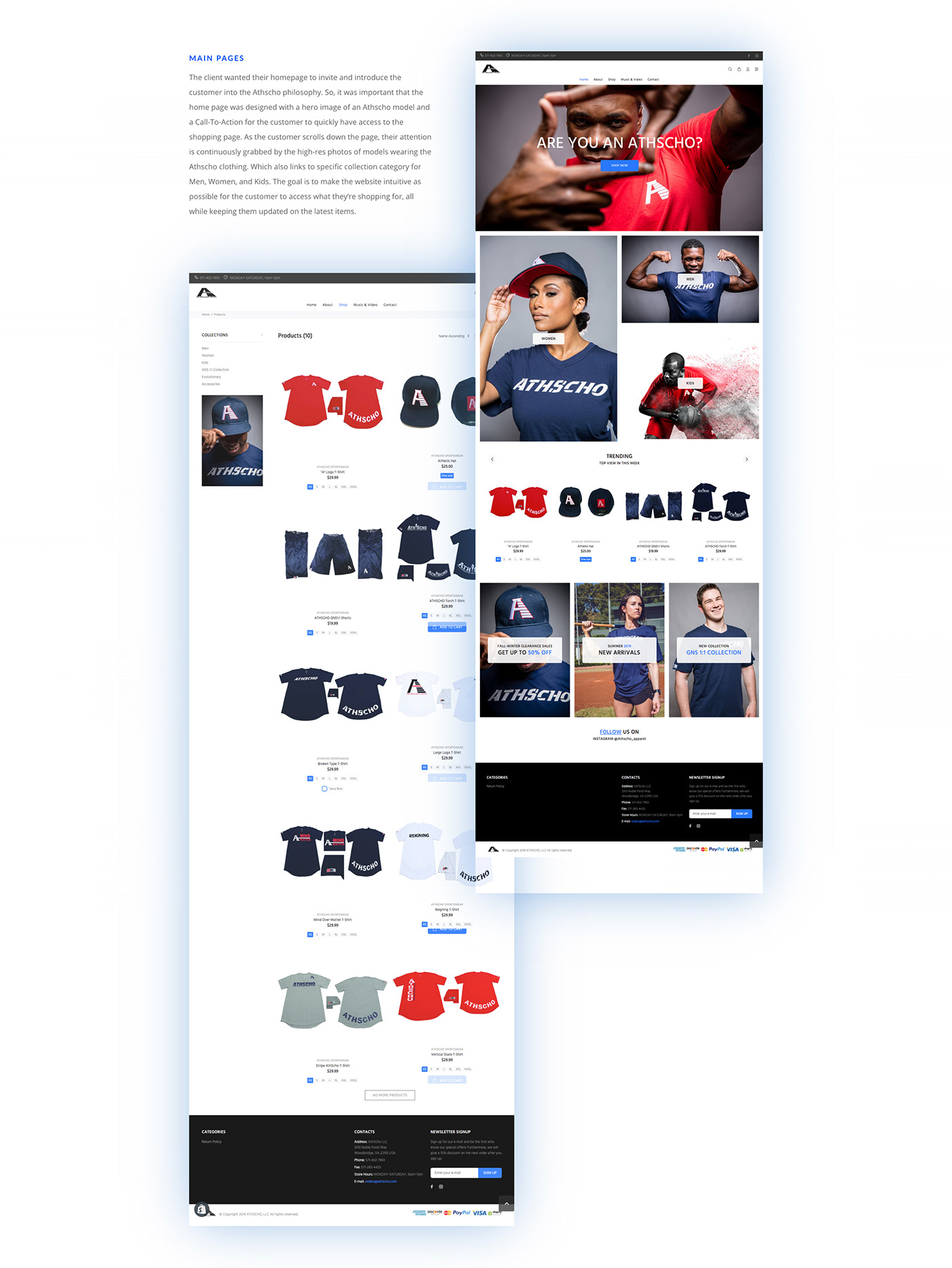 Webdesign branding  UI/UX art direction  e-commerce Fashion  sports