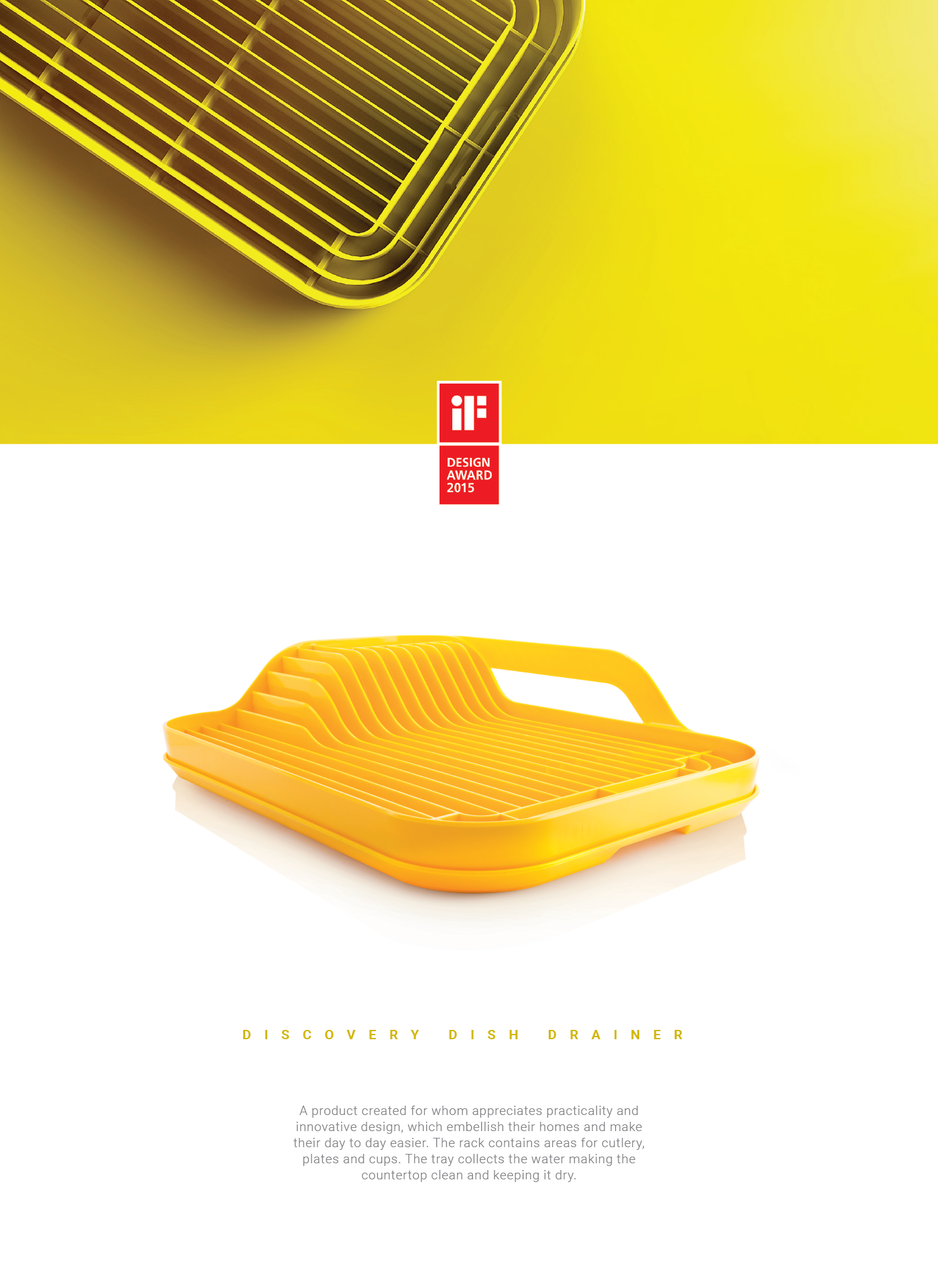 if design awards if awards 2015 Dish Drainer concept design Plastic Products plastic design product industrial design  design product design 