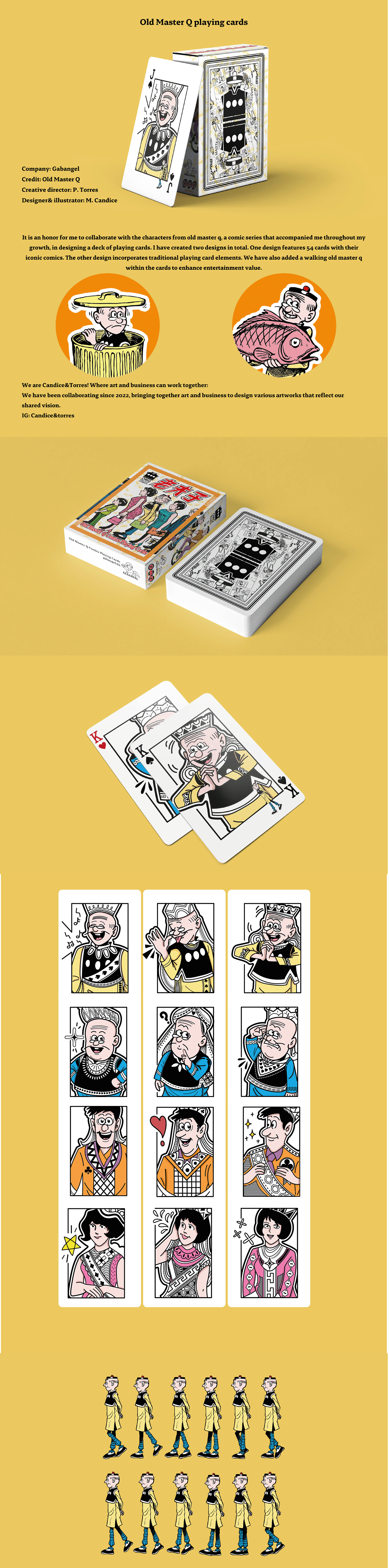 Playingcards design comic Hong Kong