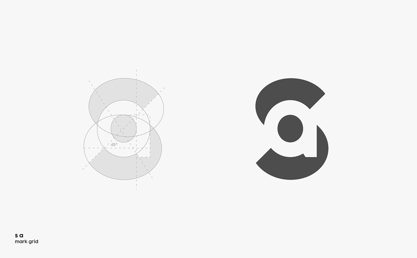 logo process grid tutorial mark gridding minimal branding  symbol visual identity