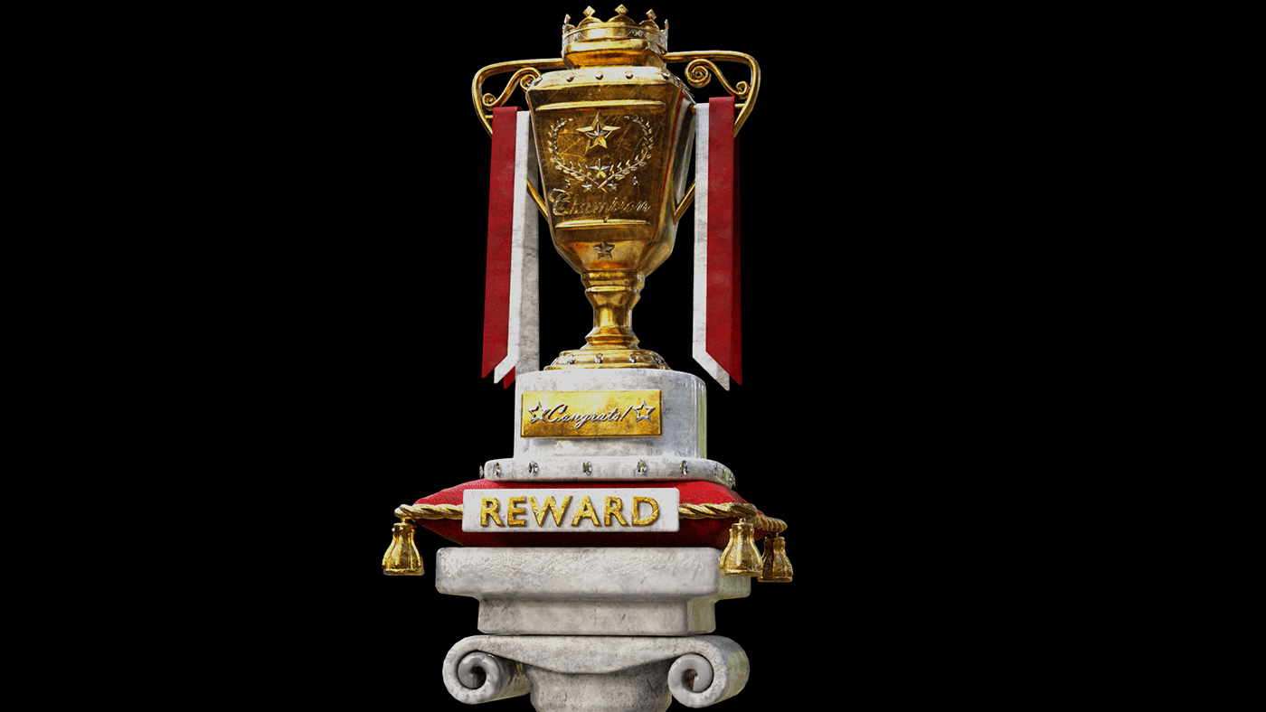 trophy royal luxury gold 3D Noai luxurious