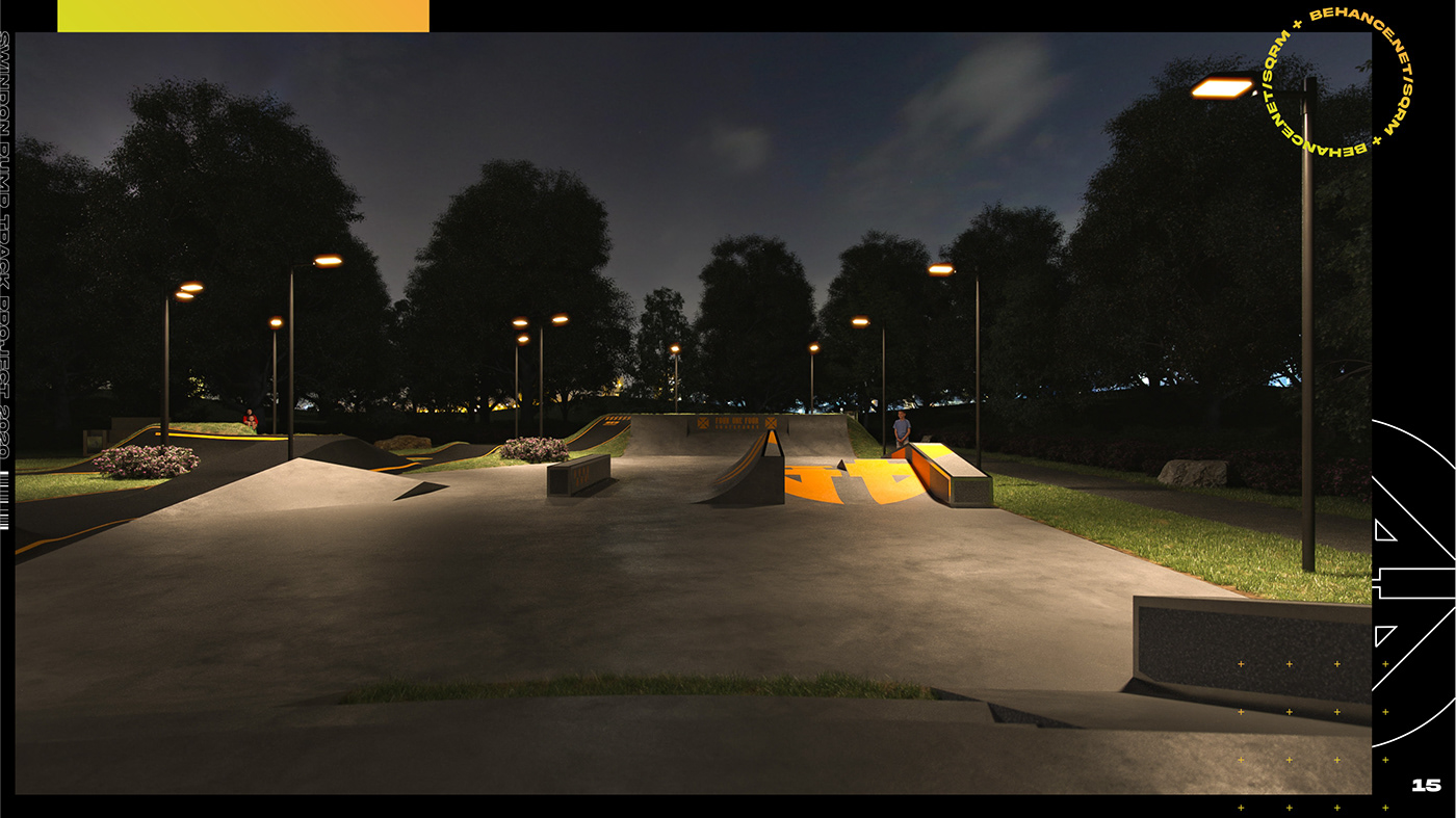 3D 3dsmax bikepark bmx Park pump track Pumptrack skate skatepark sports