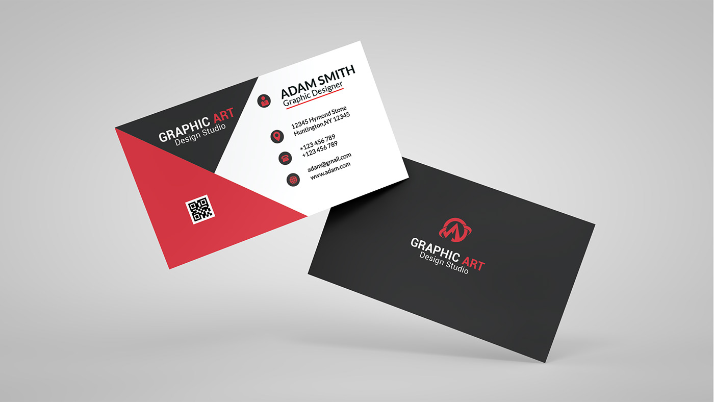 branding  business card Name card stationery design print design  card design visiting card Modern Business Crad print simple business card