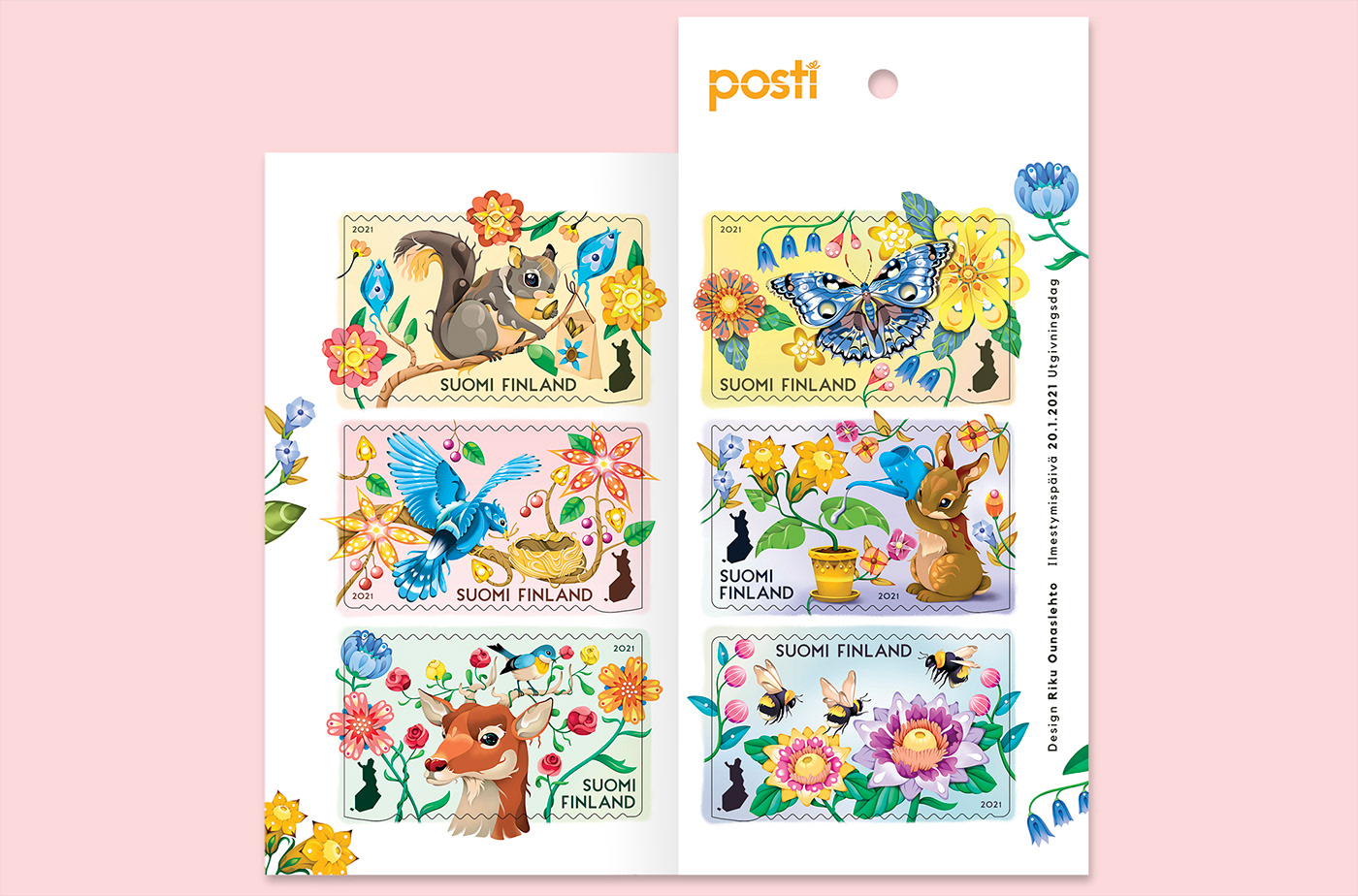 illustrations Illustrator kuvittaja kuvitus Napa Agency Philately riku ounaslehto stamp stamps
