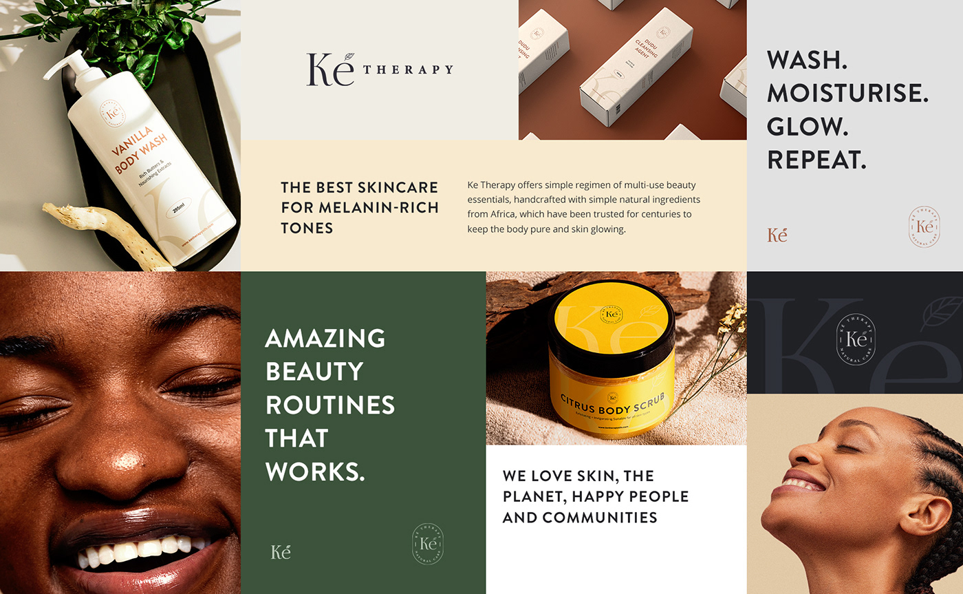 Advertising  beauty brand identity cosmetics landing page organic Packaging skincare user interface Website