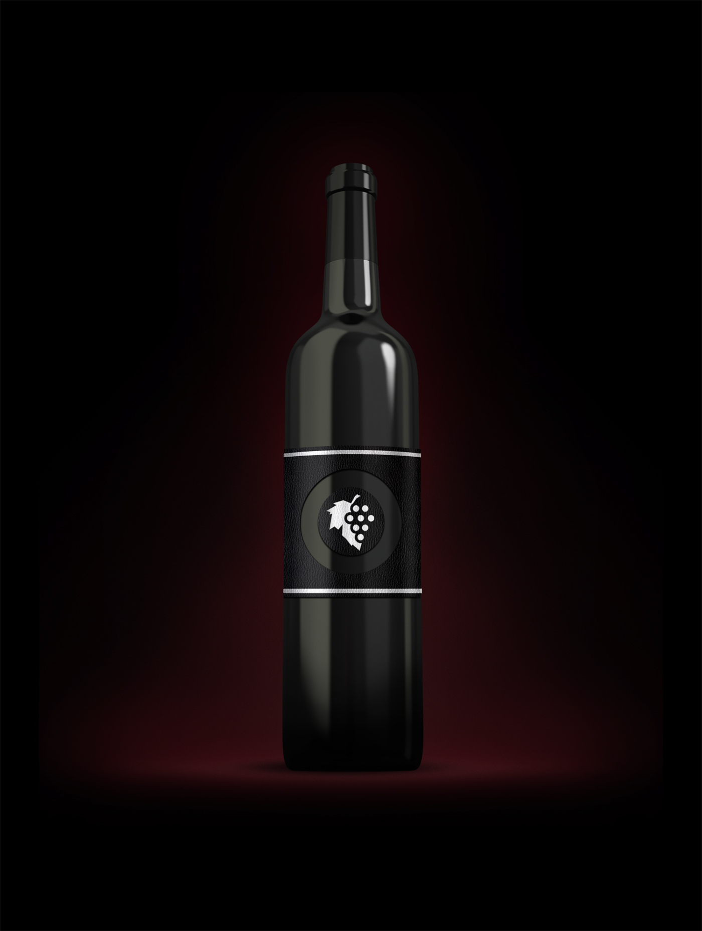 logo wine vine brand Illustrator concept simple clean minimalist Cellar leaf winery identity