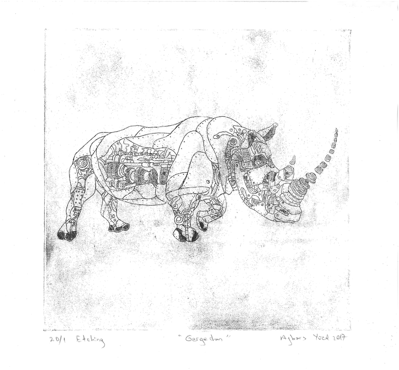 etching gravür STEAMPUNK draw Drawing  print Printing animals art ILLUSTRATION 