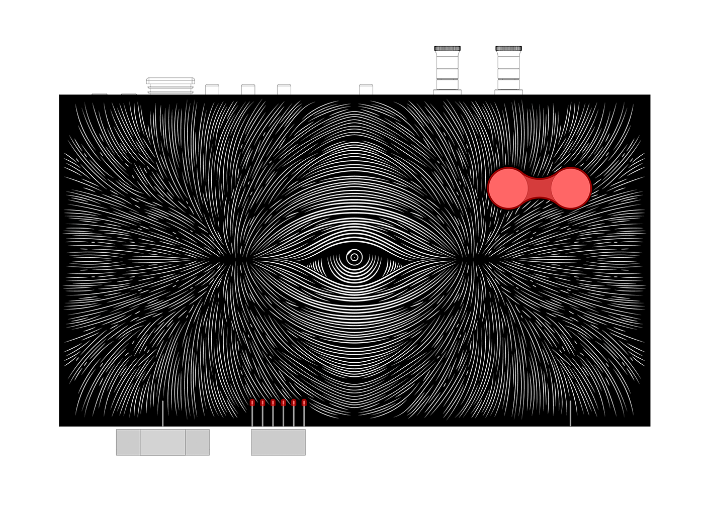 art Audio brand branding  collab effect eye lines Magnetic