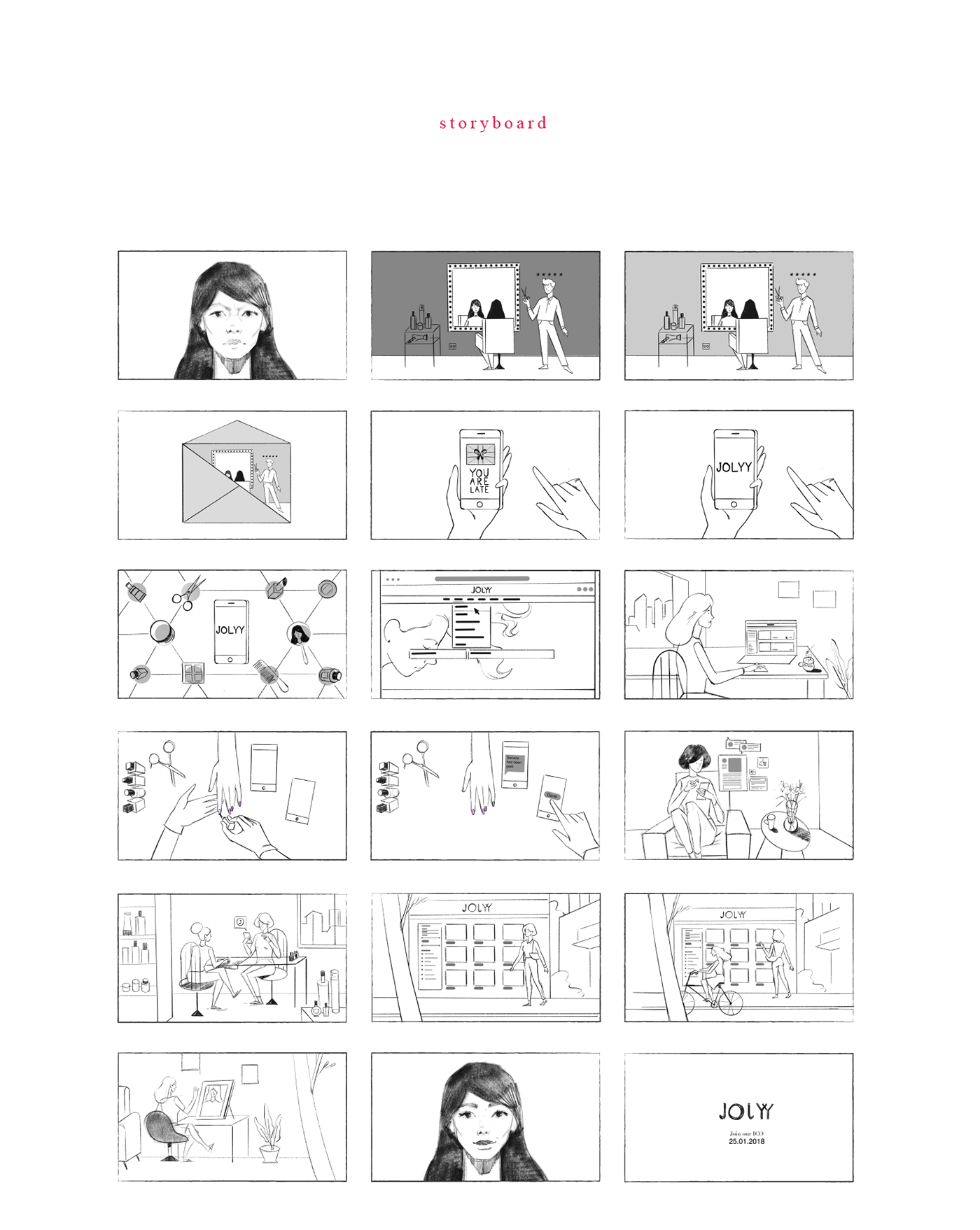 Ico illustrations animation  moushen design beauty saloon characters blockchain video