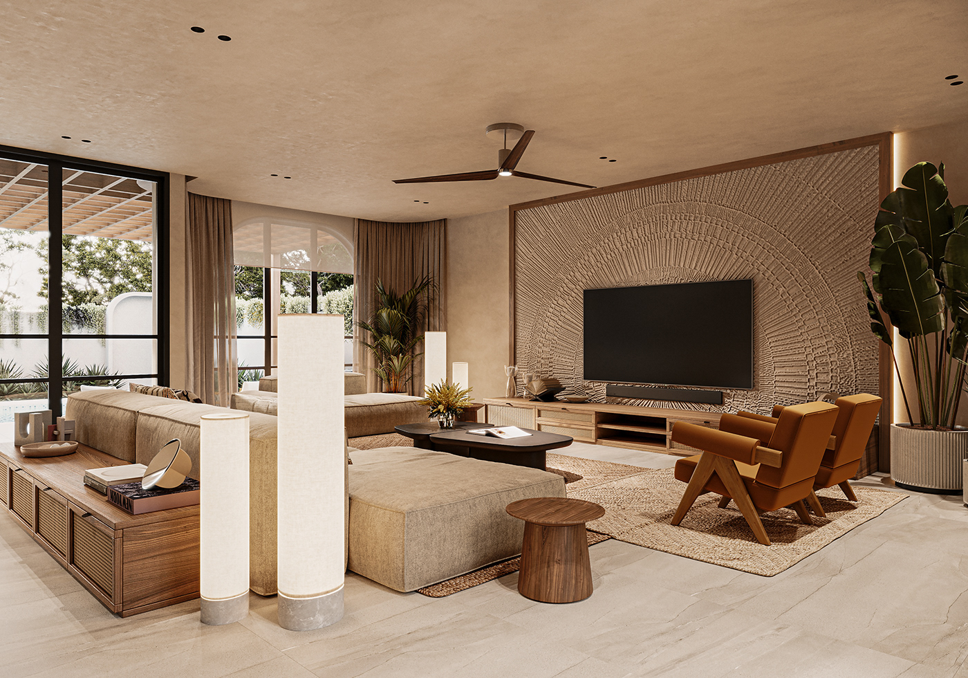 Villa architecture visualization interior design  modern archviz Render 3D exterior 3ds max