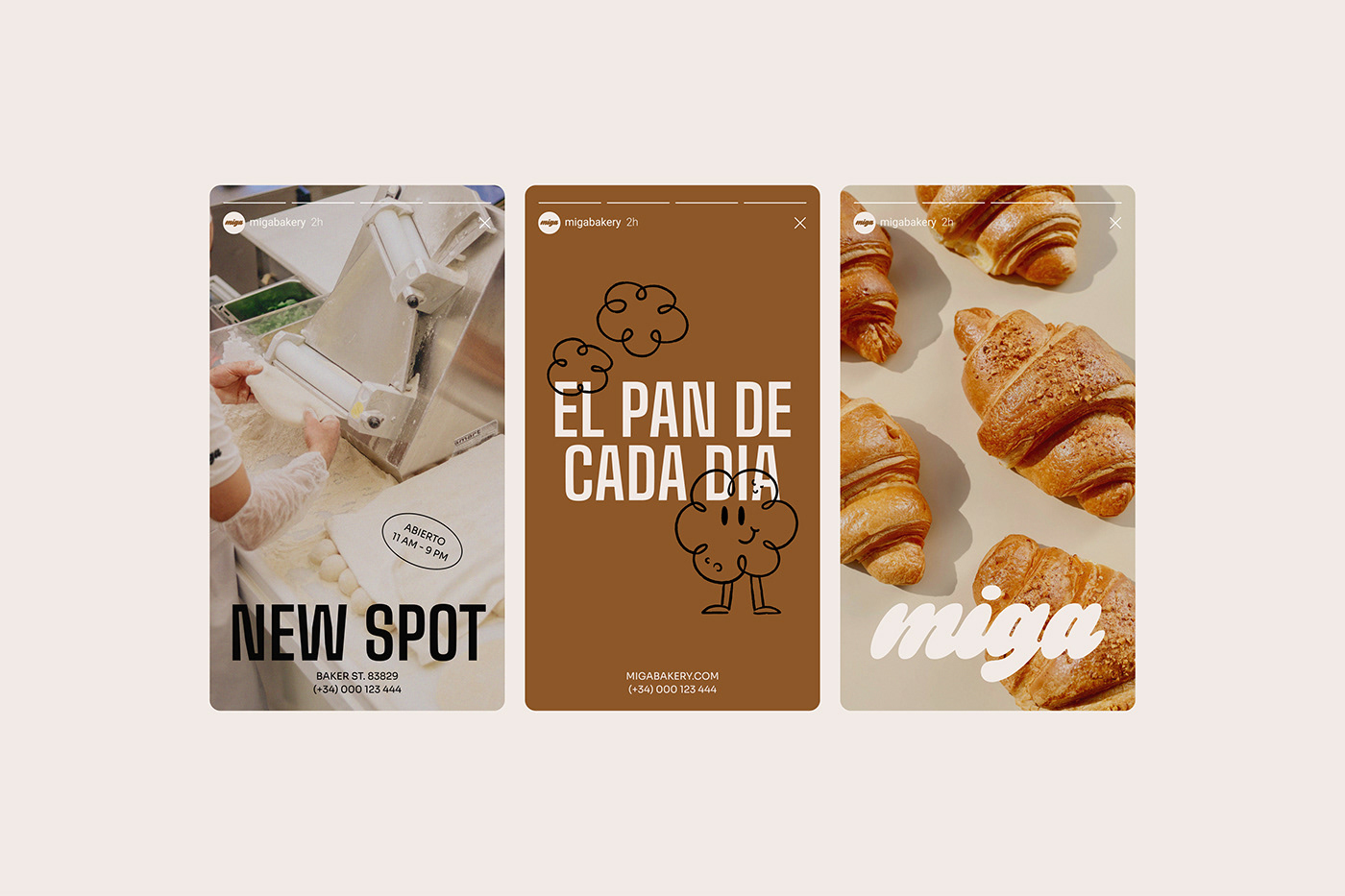 bakery instagram social media design