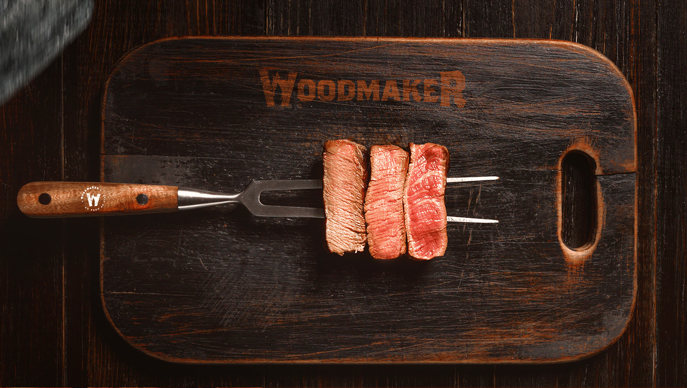 file churrasco Madeira Logotipo carnes carvão fogo identidade visual wood fumaça