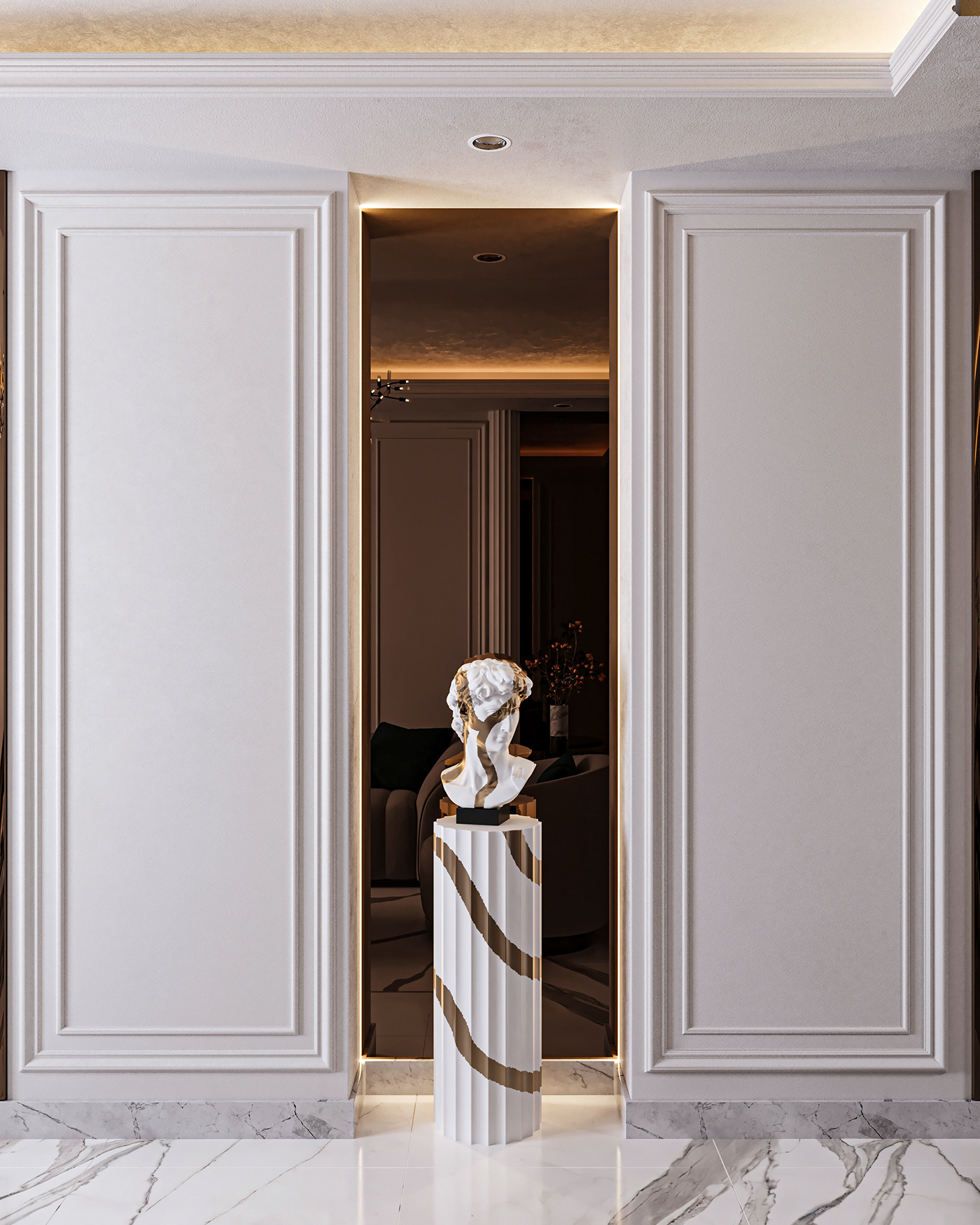 neoclassic reception design reception luxury