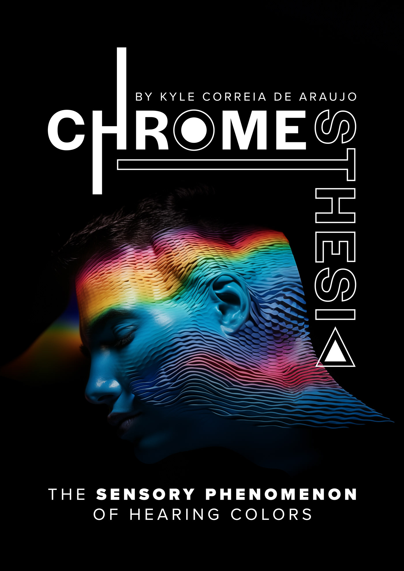 Chromesthesia synesthesia poster Advertising  Ai Art Kyle Correia De Araujo Colourful  typography   video art