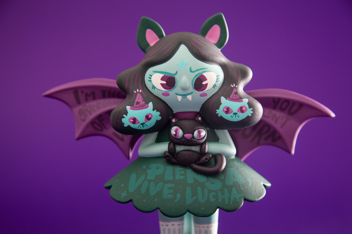 arttoy cats Character Custom feminist feministart handmade ILLUSTRATION  toy vampire
