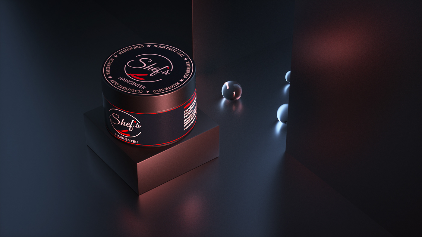 modeling rendering pomade ad product visualization octane otoy c4d