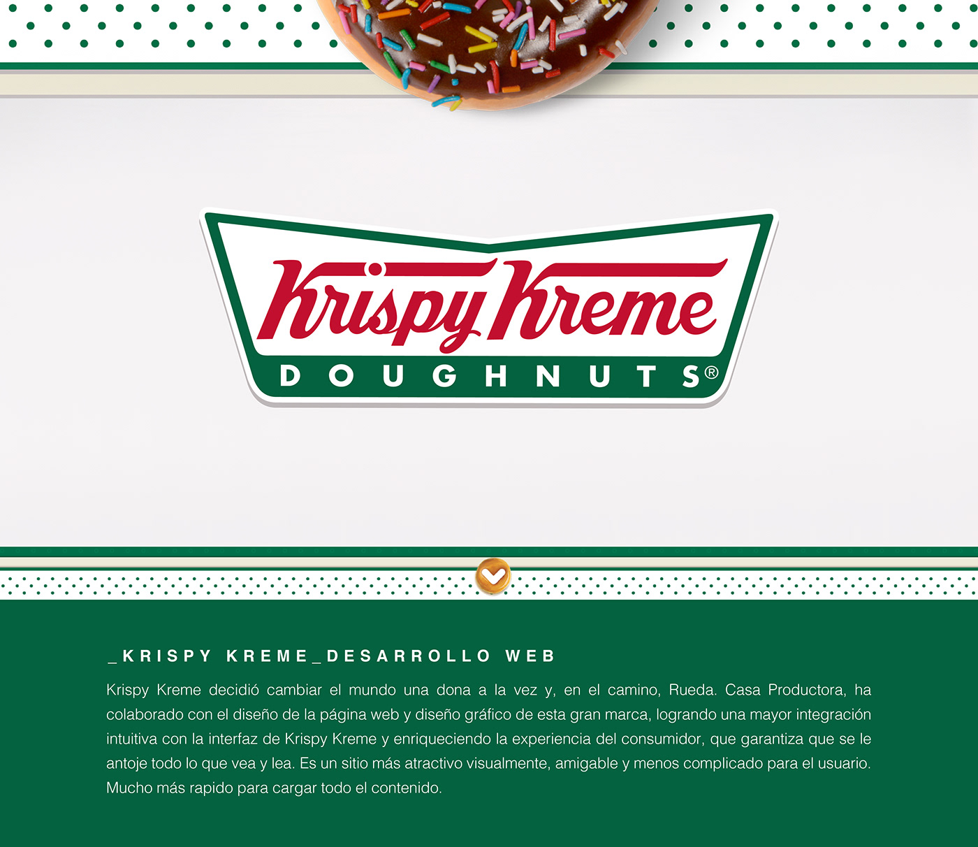 krispy kreme Web la rueda creative studio Doughnuts Responsive