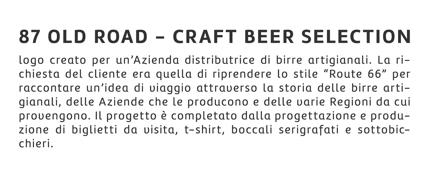 craft beer branding  logo route66 Custom Travel shield Luppolo Birra